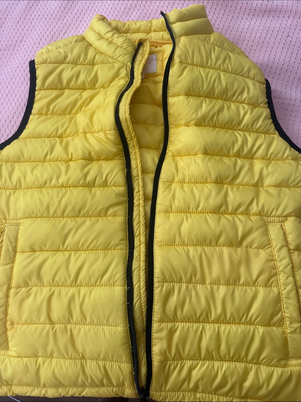 Aeropostale Sunshine Yellow Quilted Puffer Vest